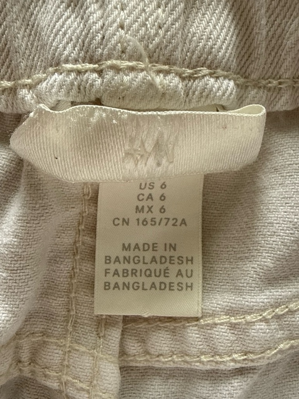 H&M 100% Cotton Stretch Waist Jeans - Picture 2 of 3